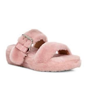UGG Pink Fluffy Slippers